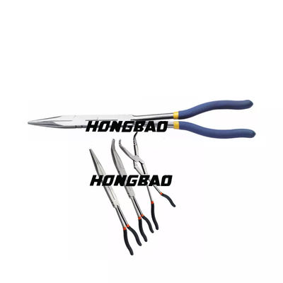13&quot; por muito tempo alicates longos extra retos comum do dobro X de Bent Needle Nose Pliers Vde