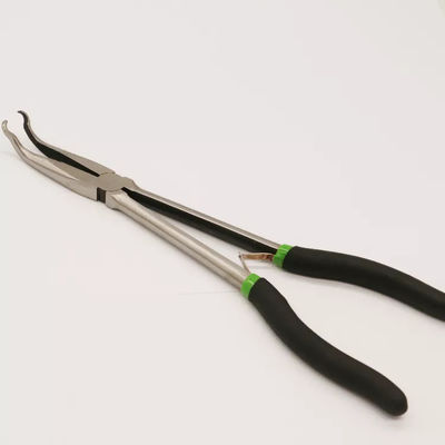 A agulha de Bent Head Needle Nose Pliers 4 ajustou um reto de 11 polegadas curvado 45 90 graus