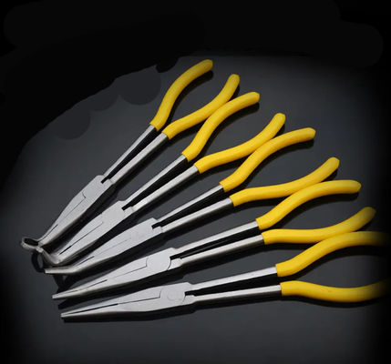 Alicates de nariz de agulha de Bent Nose Pliers Long Angled de 11 polegadas curva do grampo de 20 graus