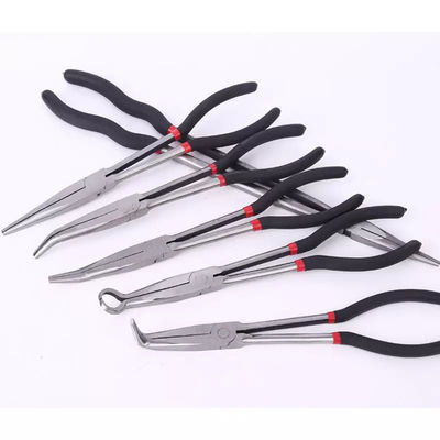 Da curva angular do grampo de 11&quot; 20 graus alcance longo Bent Nose Pliers For Jewellery que faz o jogo