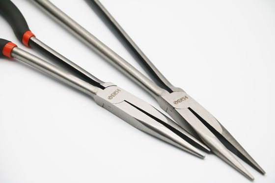 curva angular do grampo do nariz de Bent Needle Nose Pliers Long de 16&quot; 90 graus