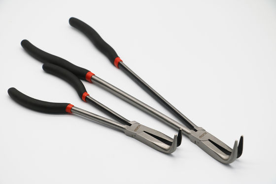 curva angular do grampo do nariz de Bent Needle Nose Pliers Long de 16&quot; 90 graus