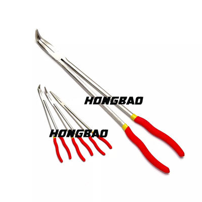 curva angular do grampo do nariz de Bent Needle Nose Pliers Long de 16&quot; 90 graus