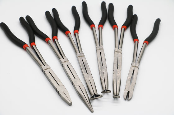 13&quot; por muito tempo alicates longos extra retos comum do dobro X de Bent Needle Nose Pliers Vde