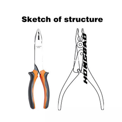 7 9 polegadas juiz de linha Pliers de uma combinação de 8 polegadas isolaram Nipper Cutter Long Body