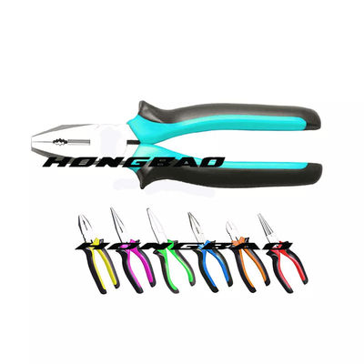 O eletricista longo Insulated Combination Plier do nariz deixa cair o punho macio forjado 6&quot; 7&quot; 8&quot; europeu