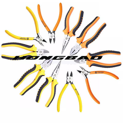 45#Carbon punho mergulhado de aço 6&quot; 8&quot; altamente ombro não padrão Bent Nose Diagonal Combination Pliers de tipo americano