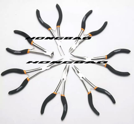 45#Carbon punho mergulhado de aço 6&quot; 8&quot; altamente ombro não padrão Bent Nose Diagonal Combination Pliers de tipo americano