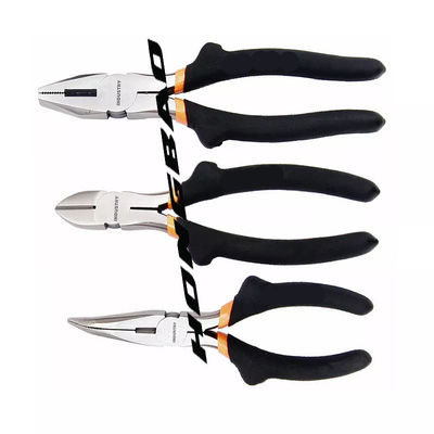 45#Carbon punho mergulhado de aço 6&quot; 8&quot; altamente ombro não padrão Bent Nose Diagonal Combination Pliers de tipo americano