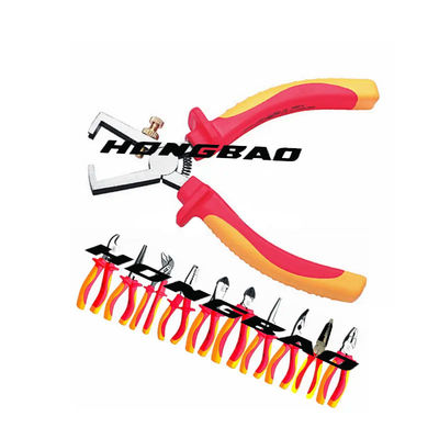6&quot; aperto mergulhado 1000V isolaram o eletricista elétrico Wire Strip Pliers da tensão universal de Pliers CRV 1000 V do descascador de fios