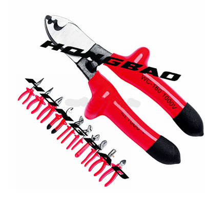6&quot; aperto mergulhado 1000V isolaram o eletricista elétrico Wire Strip Pliers da tensão universal de Pliers CRV 1000 V do descascador de fios