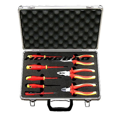 Conjunto de ferramentas isolado do VDE 8 grupo isolado ergonômico da chave de fenda do punho do aperto do bloco da parte 1000v